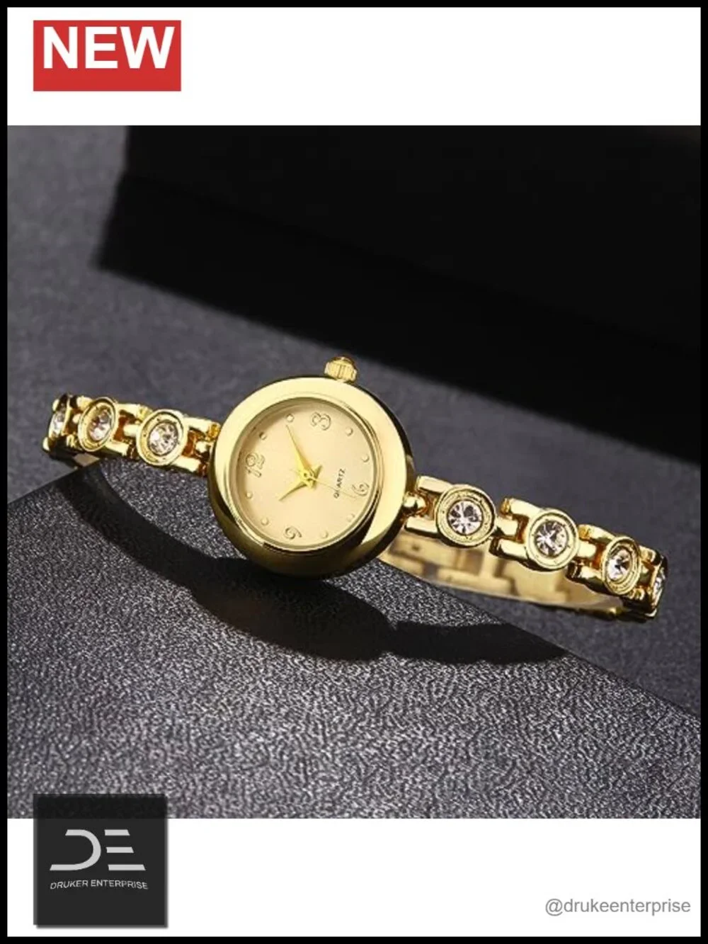 Women's Small Thin Analog Bracelet Quartz Watch 30m Water Resistant